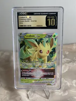 Leafeon VSTAR 014/159 - CGC Pristine 10 - Crown Zenith - Pokemon Card - Image 1