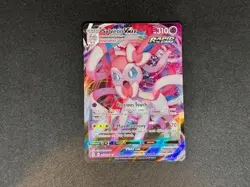Pokemon Sylveon VMAX TCG Holo Ultra Rare Card Evolving Skies 075/203 NM - Image 1