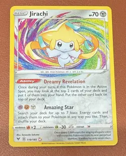 Pokemon TCG Jirachi Vivid Voltage Holo Card 119/185 Amazing Rare NM/M Pack fresh - Image 1