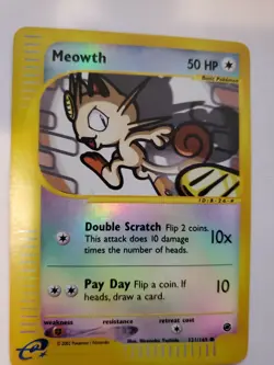 Meowth Expediton Holo Pokemon Card Base WOTC NM U - Image 5