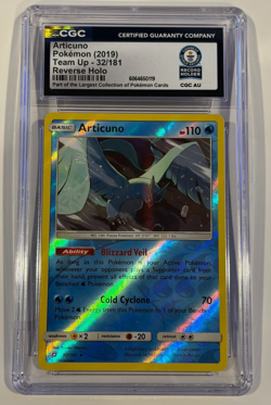 Articuno 32/181 Team Up Reverse Holo Pokemon Card 1/1 CGC Guinness World Records - Image 1