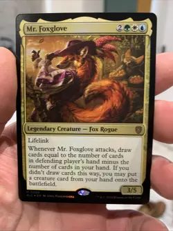 Mr. Foxglove [Foil] ☆ BLC☆EN 0006 ☆ Bloomburrow Commander ☆ Legendary MTG TCG - Image 1