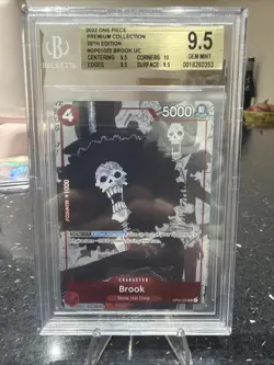 One Piece Card Game Brook OP01-022 25th Anniversary English Promo Card BGS 9.5 - Image 1