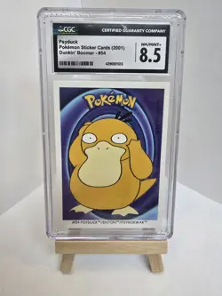 CGC NM/MINT+ 8.5 Psyduck Pokemon Sticker Cards (2001) Dunkin' Boomer - #54 - Image 1