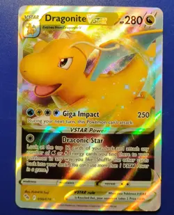 Dragonite VSTAR 050/078 Pokemon Go NM Full Art Ultra Rare Pokemon Card - Image 1