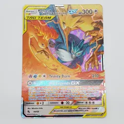 Pokemon English TCG Card Hidden Fates Moltres Zapdos Articuno GX 44/68 Holo - NM - Image 1