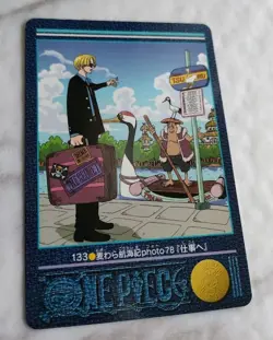 ONE PIECE VISUAL ADVENTURE CARD 133 sanji Japanese BANDAI 2001 F/S - Image 1