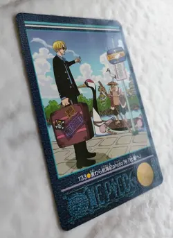 ONE PIECE VISUAL ADVENTURE CARD 133 sanji Japanese BANDAI 2001 F/S - Image 2