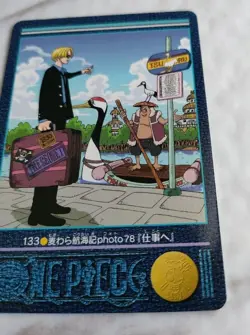 ONE PIECE VISUAL ADVENTURE CARD 133 sanji Japanese BANDAI 2001 F/S - Image 3