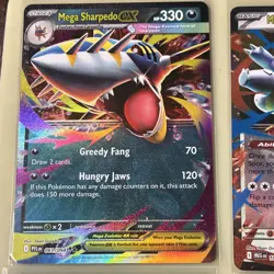 Pokemon TCG Mega Evolution EX Holo Card Lot Sharpedo Kangaskhan Manectric Misma. - Image 5