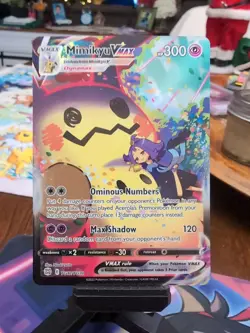 Pokemon Mimikyu VMAX Holo Ultra Rare TCG Card 2022 Brilliant Stars TG17/TG30- NM - Image 1