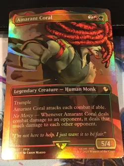 Amarant Coral (Borderless) FOIL - FINAL FANTASY MTG: Near Mint - Image 1