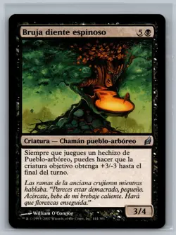 Magic The Gathering SPANISH Lorwyn Thorntooth Witch #144/301 MTG TCG CCG - Image 1