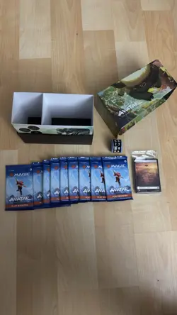 MTG Avatar: The Last Airbender Commander's Bundle w/ 9 PACKS & Dice NO COLLECTOR - Image 1