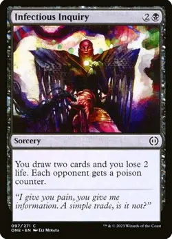 X 1 Infectious Inquiry NM-M Phyrexia: All Will Be One 097 MTG Magic - Image 1