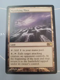 Mystifying Maze M11 Core Set 2011 MTG Magic the Gathering Rare Land LP - Image 1