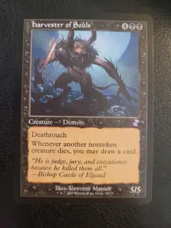 Harvester of Souls Time Spiral: Remastered MTG Magic Demon Black Rare LP - Image 1