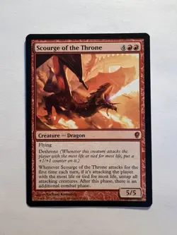 Scourge of the Throne - MTG Conspiracy - NM Mythic Creature Dragon - Image 1