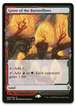 Grove of the Burnwillows #25 (NM) Zendikar Rising Expeditions ZNE Magic MTG - Image 1