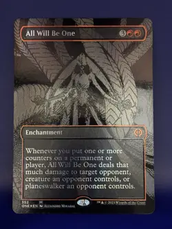 MTG All Will Be One (Oil Slick Raised Foil) Phyrexia Magic The Gathering - Image 1