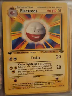 Pokemon TCG Electrode 18/64 Jungle 1st Edition Non-Holo Rare Card - Image 1