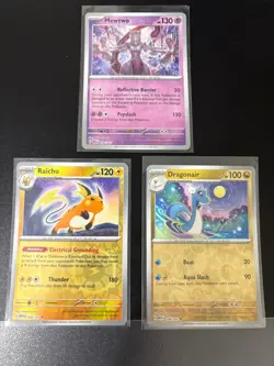 Pokemon English 151 Reverse Holo Mewtwo + More Lot Bundle Collection NM - Image 1