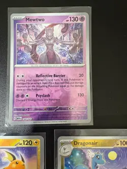 Pokemon English 151 Reverse Holo Mewtwo + More Lot Bundle Collection NM - Image 3