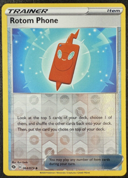Pokemon - Rotom Phone 064/073 - Reverse Holo - Champions Path - NM/M - Image 1