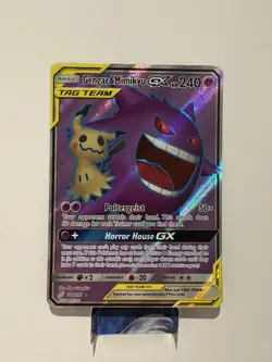 2019 Pokemon Sun & Moon Team Up Gengar & Mimikyu GX #164/181 - Image 1