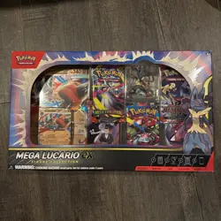 Pokemon TCG Mega Lucario ex Premium Figure Collection Box Factory Sealed NEW - Image 1