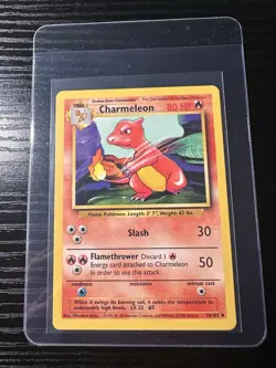 Charmeleon 24/102 Base Set Unlimited WOTC Vintage Pokemon - Image 1