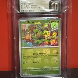 Pokemon TCG CGC Pristine 10 Maractus 8/86 Master Ball Black Bolt Reverse Holo - Image 3