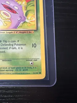 Koffing 51/102 Base Set Unlimited WOTC Vintage Pokemon - Image 5