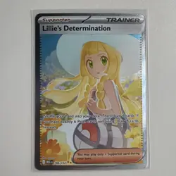 Pokemon TCG Lillie's Determination SIR 184/132 Mega Evolution Secret Rare NM ENG - Image 1