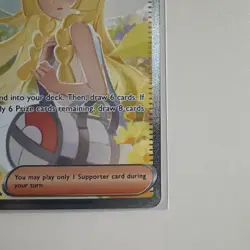 Pokemon TCG Lillie's Determination SIR 184/132 Mega Evolution Secret Rare NM ENG - Image 4