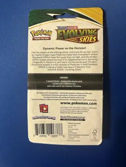 Pokemon TCG Evolving Skies Blister Pack with Slowpoke Promo SEALED - Image 2