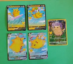 Pokemon Celebrations Flying Pikachu 007/025 Surfing Pikachu vmax Pikachu 005/025 - Image 1