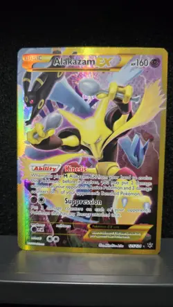 2016 Pokemon XY - Fates Collide Secret Rare Alakazam Ex 125/124 - Image 2