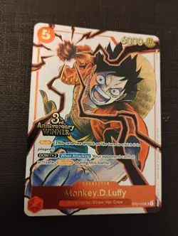 Monkey.D.Luffy - ST01-012 (3rd Anniversary Winner) ST01-012 One Piece Promotion - Image 3