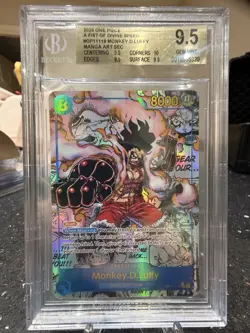 One Piece TCG OP-11-118 Monkey.D.Luffy Manga Rare English BGS 9.5 Gem Mint - Image 2