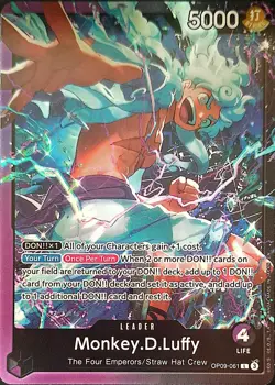 One Piece TCG - Leader Einzelkarte - ST26-001 (OP09-061) Monkey.D.Luffy L/EN/NM - Image 1