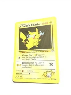 LT. SURGE'S PIKACHU - 81/132 - Gym Heroes - Pokemon Card - LP - Image 1