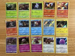 Pokemon TCG Detective Pikachu Movie Near Complete Set 15/18 Cards Holo Charizard - Image 1