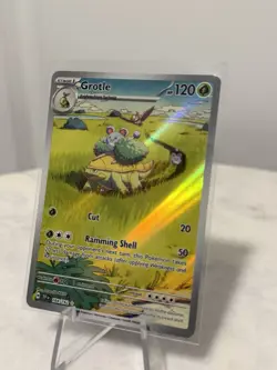Pokemon Grotle TCG Temporal Forces Illustration Rare Card 164/162 NM Condition - Image 1