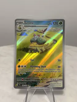 Pokemon Grotle TCG Temporal Forces Illustration Rare Card 164/162 NM Condition - Image 2