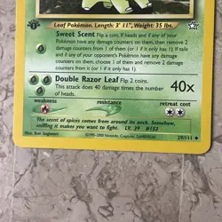 Pokemon Cards: Neo Genesis 1st Edition Uncommon: Bayleef 29/111 - Image 4