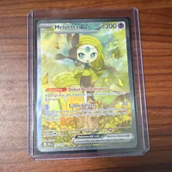 Pokemon TCG Meloetta EX Holo Card 167/086 English Standard Size 2024 - Image 1