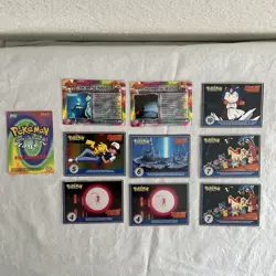 Vintage 1999 Burger King Pokemon Cards Lot Of 10 Promo Trivia Poketrivia - Image 4