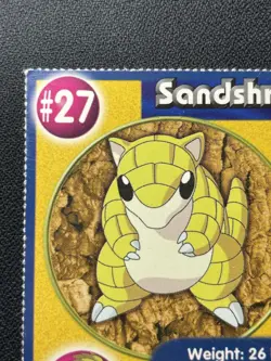 Sandshrew #27 Poke Trivia Burger King Pokemon Card 1999 Nintendo HP/DMG - Image 2