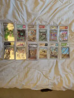 X12 Pokemon TCG Graded Cards Bundle - Image 1